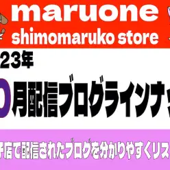 【 ブログリスト 】マルワン下丸子店の2023年10月配信ブログラインナップ