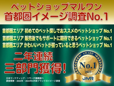 【 イメージ調査 】2024年4月首都圏エリアリサーチで3部門のNo.1を二年連続で獲得！