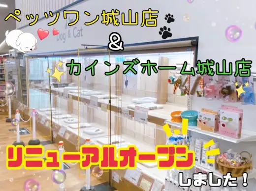 【 お知らせ 】ペッツワン城山店リニューアルオープン＆イベントのお知らせ