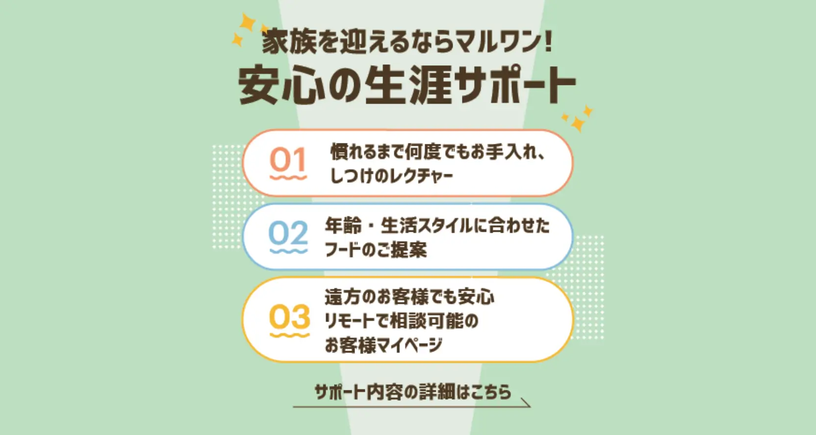 わからないことをアドバイス!安心の生涯サポート