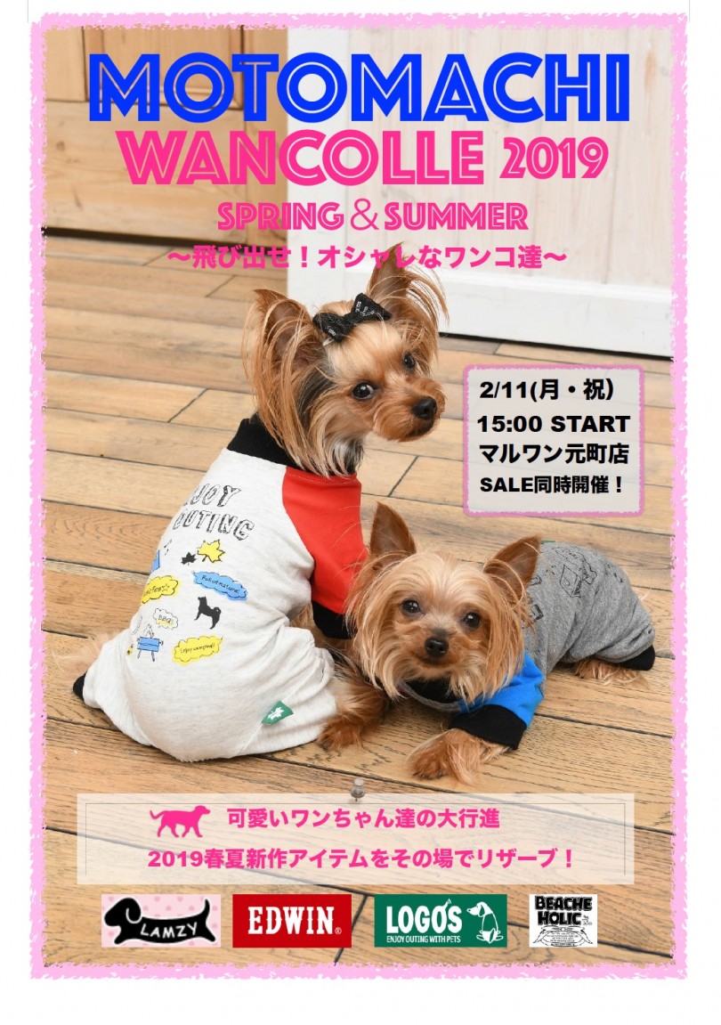 【 元町店イベント情報 】ファッションショー開催！MOTOMACHI WANCOLLE 2019